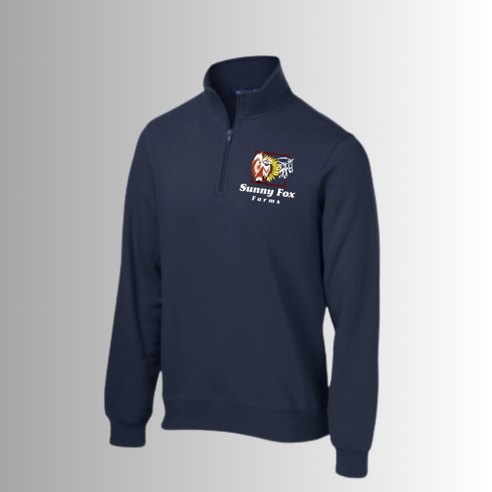 Sunny Fox Men's 1/4 Zip Pullover Sweatshirt