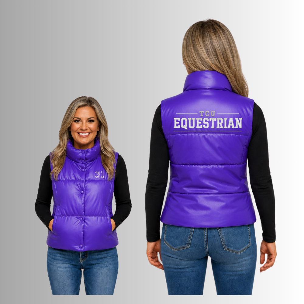 TCU Fans *Limited Edition* Cropped Puffer Vest