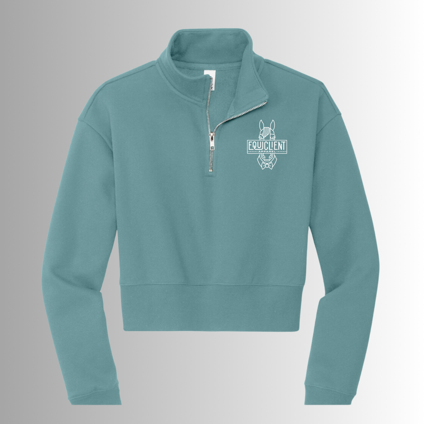 Example: Women's Cropped 1/2 Zip Pullover