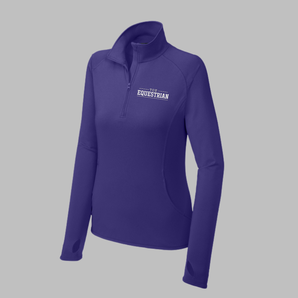 TCU Fans Women's Sport-Wick® Stretch 1/4-Zip Pullover