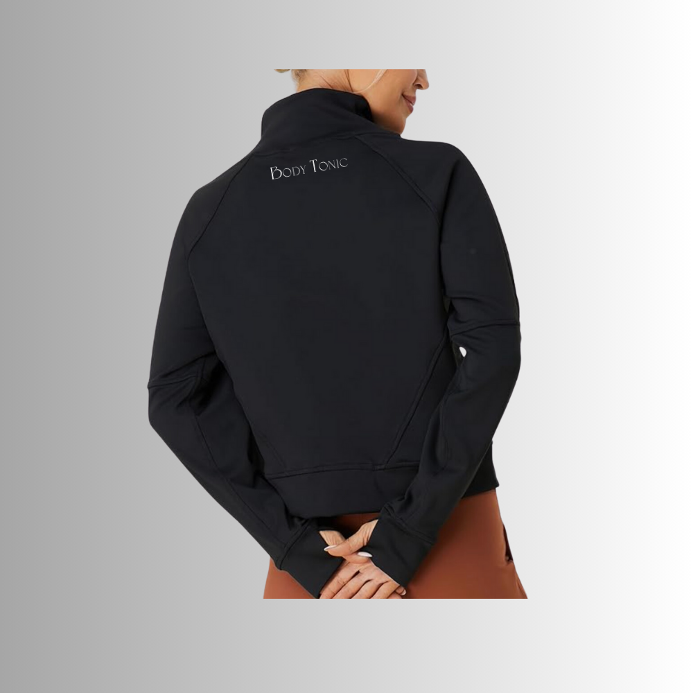 Body Tonic 1/4 Zip Thumbhole Pullover