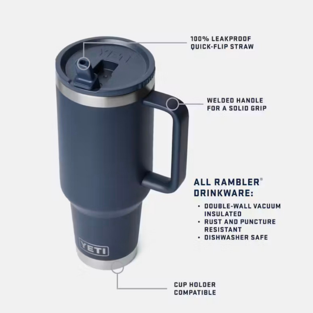 MZE 40oz Yeti Travel Straw Mug