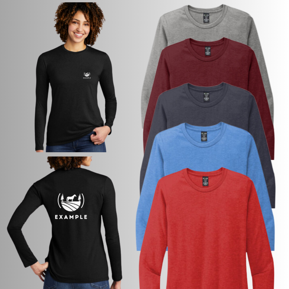 Pro's Allmade Women's Cut Trim-Blend Long Sleeve Tee