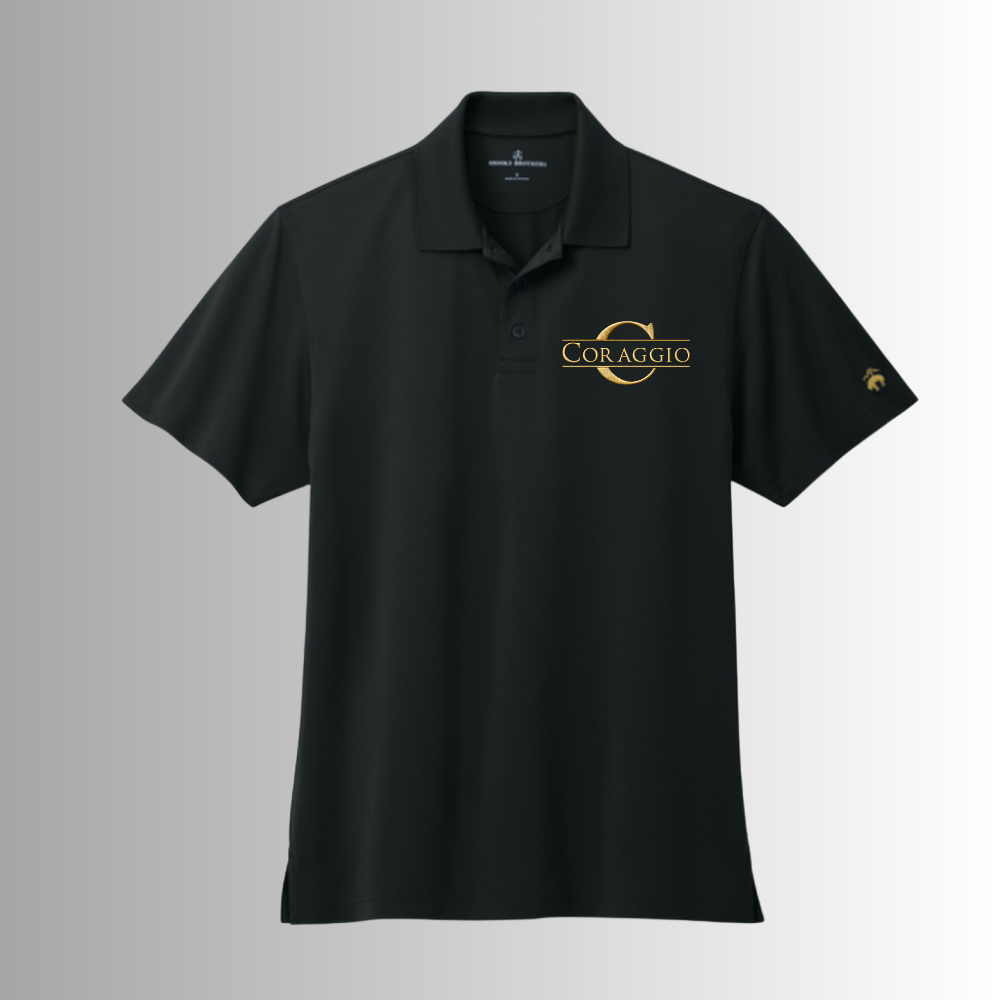 Coraggio Brooks Brothers® Men’s Mesh Pique Performance Polo