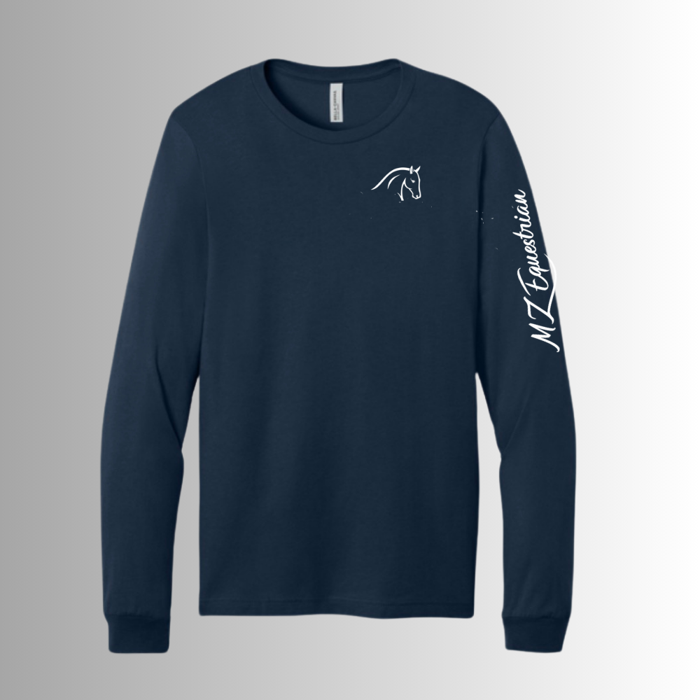 MZE BELLA+CANVAS® Unisex Garment-Dyed Long Sleeve Tee