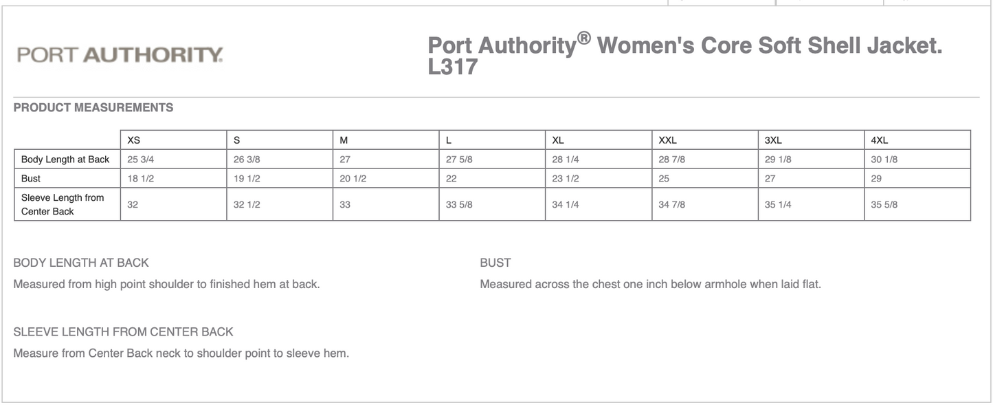 KDE Women's Port Authority Softshell Jacket