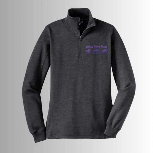 Breezy Lawn Women's 1/4 Zip Pullover Sweatshirt