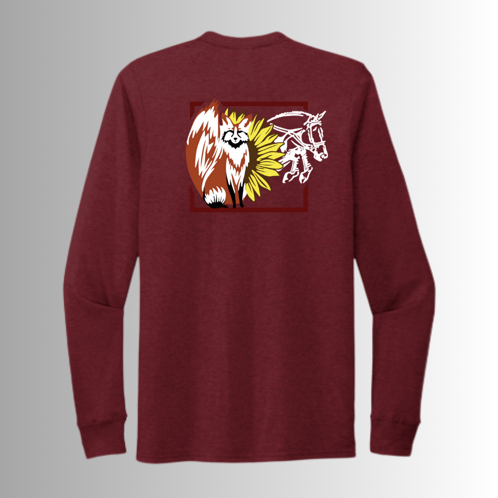 Sunny Fox Allmade® Adult Unisex Tri-Blend Long Sleeve Tee