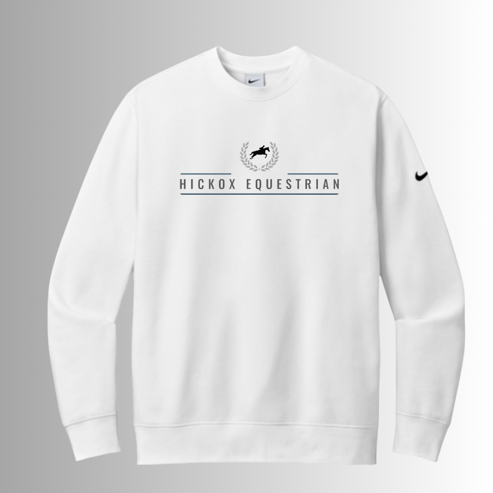 Hickox Nike Club Fleece Sleeve Swoosh Crew