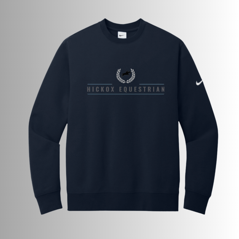 Hickox Nike Club Fleece Sleeve Swoosh Crew