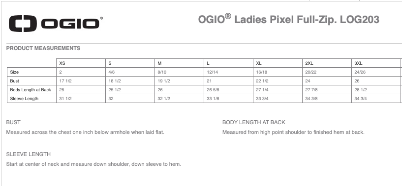 Whispering Ivy OGIO® Ladies Pixel Full-Zip Jacket