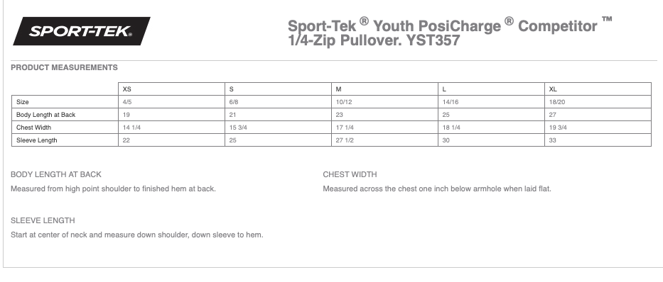 TPC Youth PosiCharge ®Competitor ™1/4-Zip Pullover