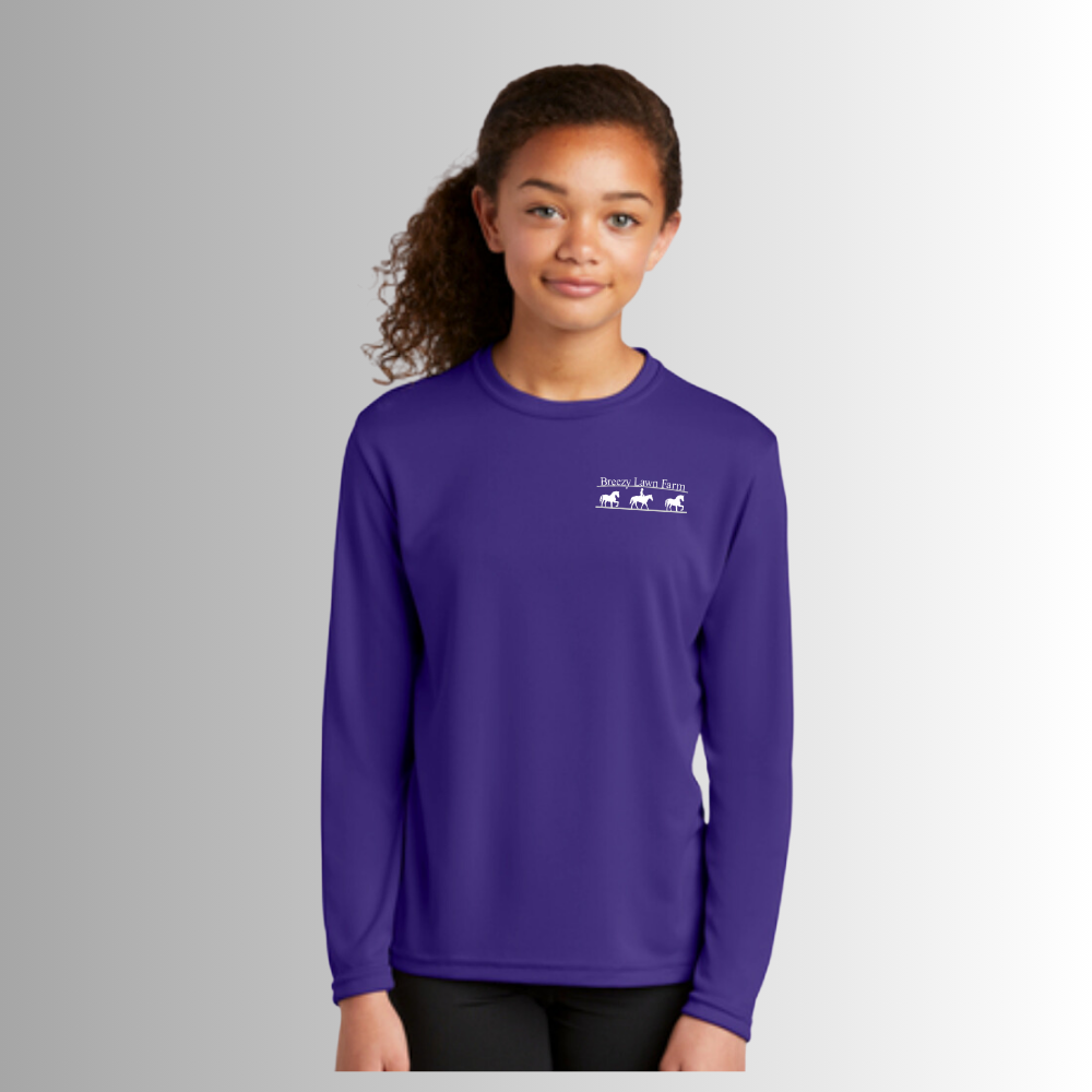 Breezy Lawn Youth Long Sleeve Performance Tee
