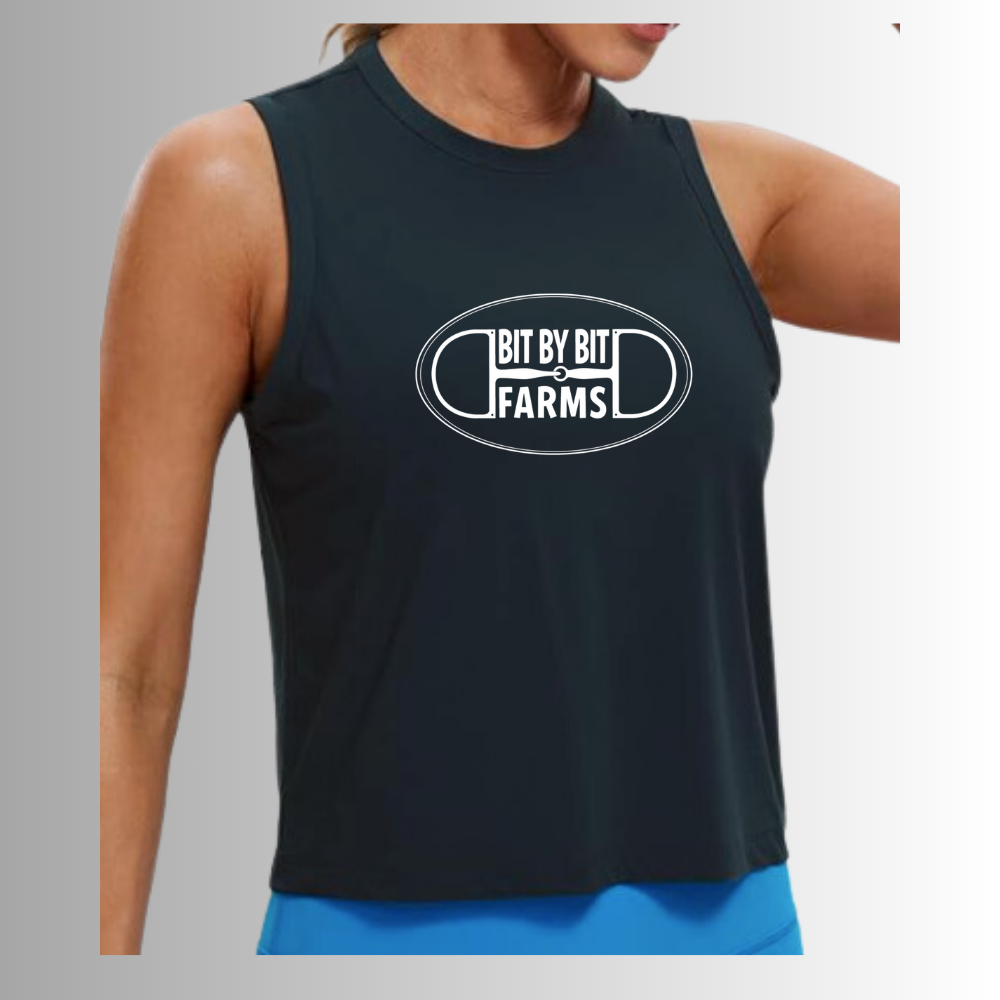 Bit by Bit Cropped Cut Tank