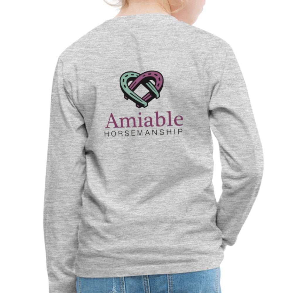 Amiable Kids' Premium Long Sleeve T-Shirt - Equiclient Apparel
