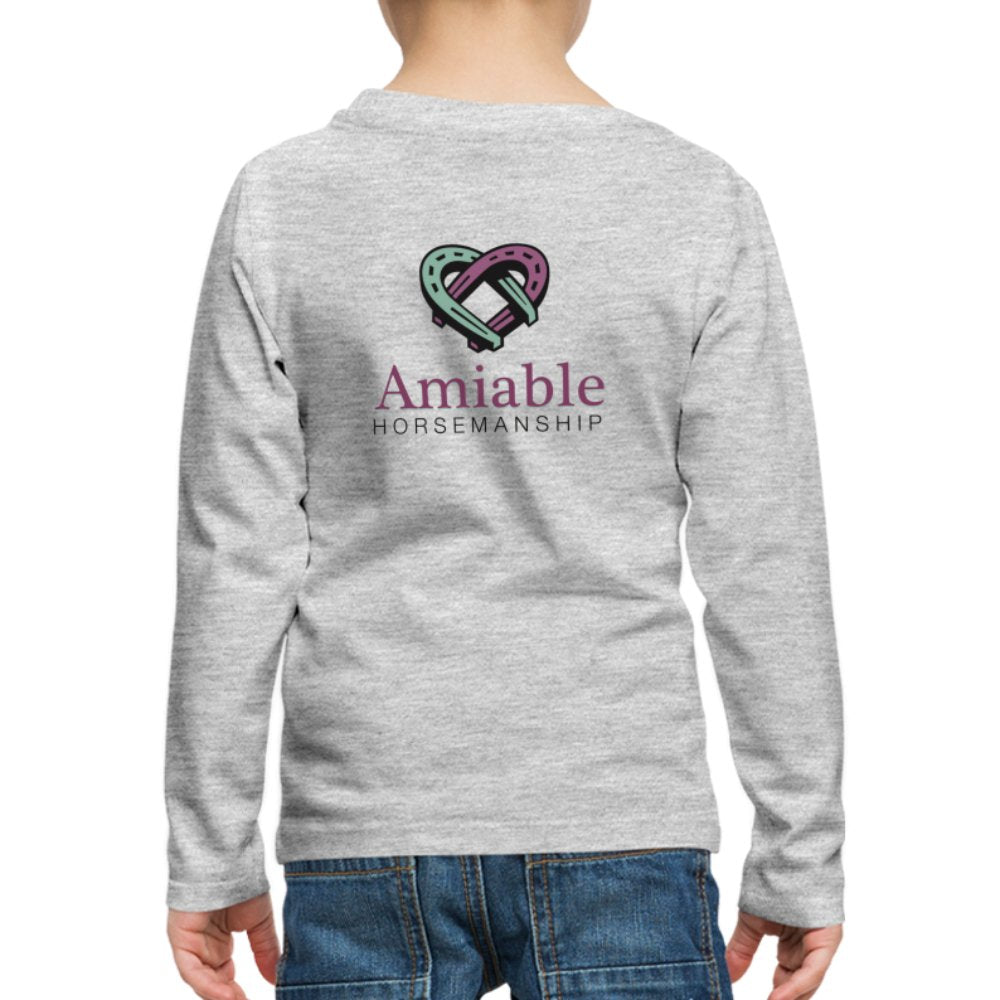 Amiable Kids' Premium Long Sleeve T-Shirt - Equiclient Apparel