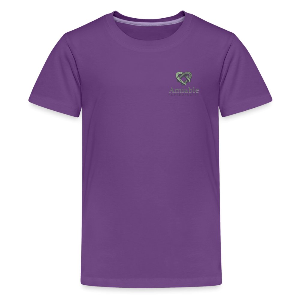 Amiable Kids' Premium T-Shirt - purple - Equiclient Apparel