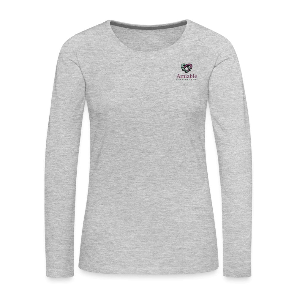 Amiable Women's Premium Long Sleeve T-Shirt - Equiclient Apparel