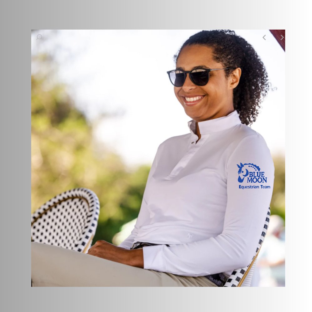 Blue Moon Equestrian Team Clean Slate Show Shirt from The Tack Hack - Equiclient Apparel