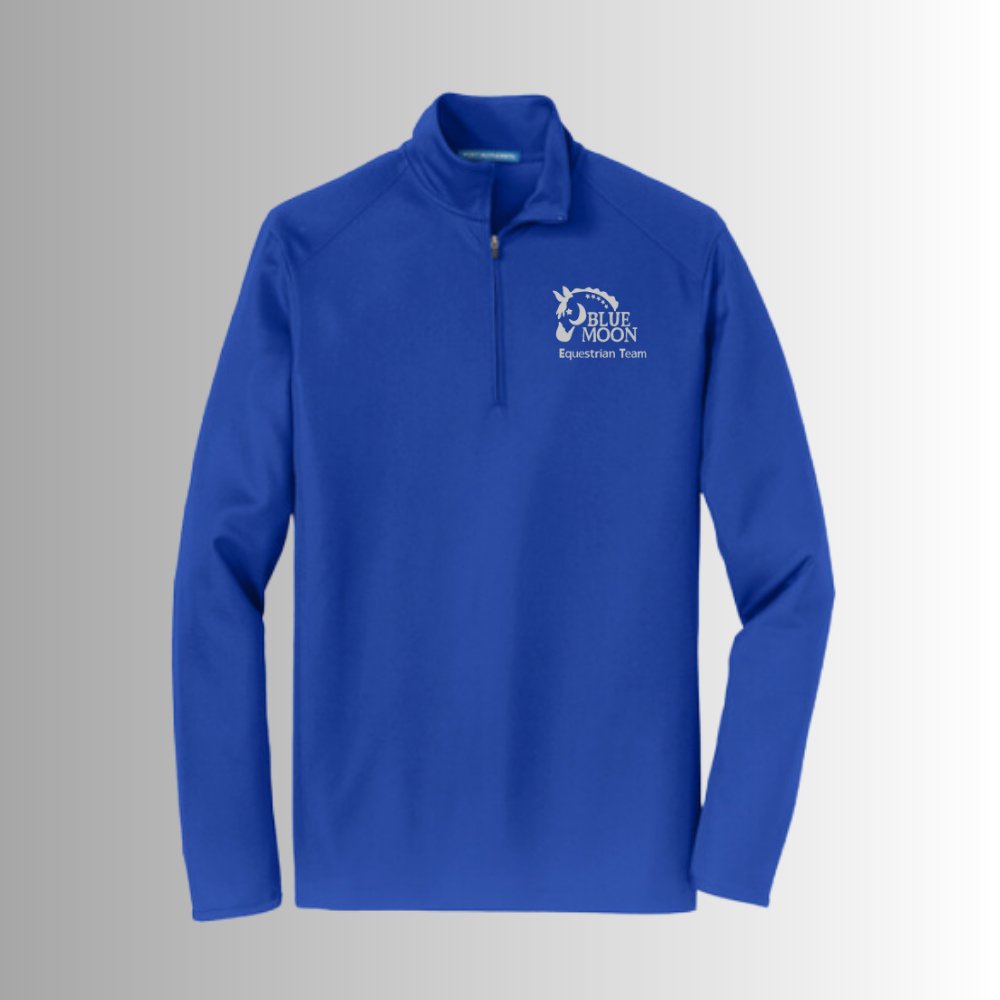 Blue Moon Equestrian Team Men's 1/2 Zip Pullover - Equiclient Apparel