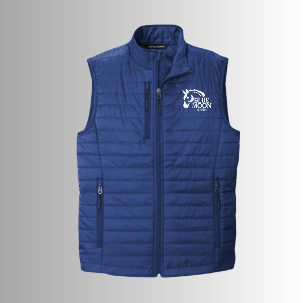 Blue Moon Men's Packable Puffy Vest - Equiclient Apparel