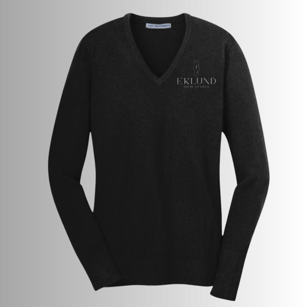 ESS Women's V-Neck Sweater - Equiclient Apparel
