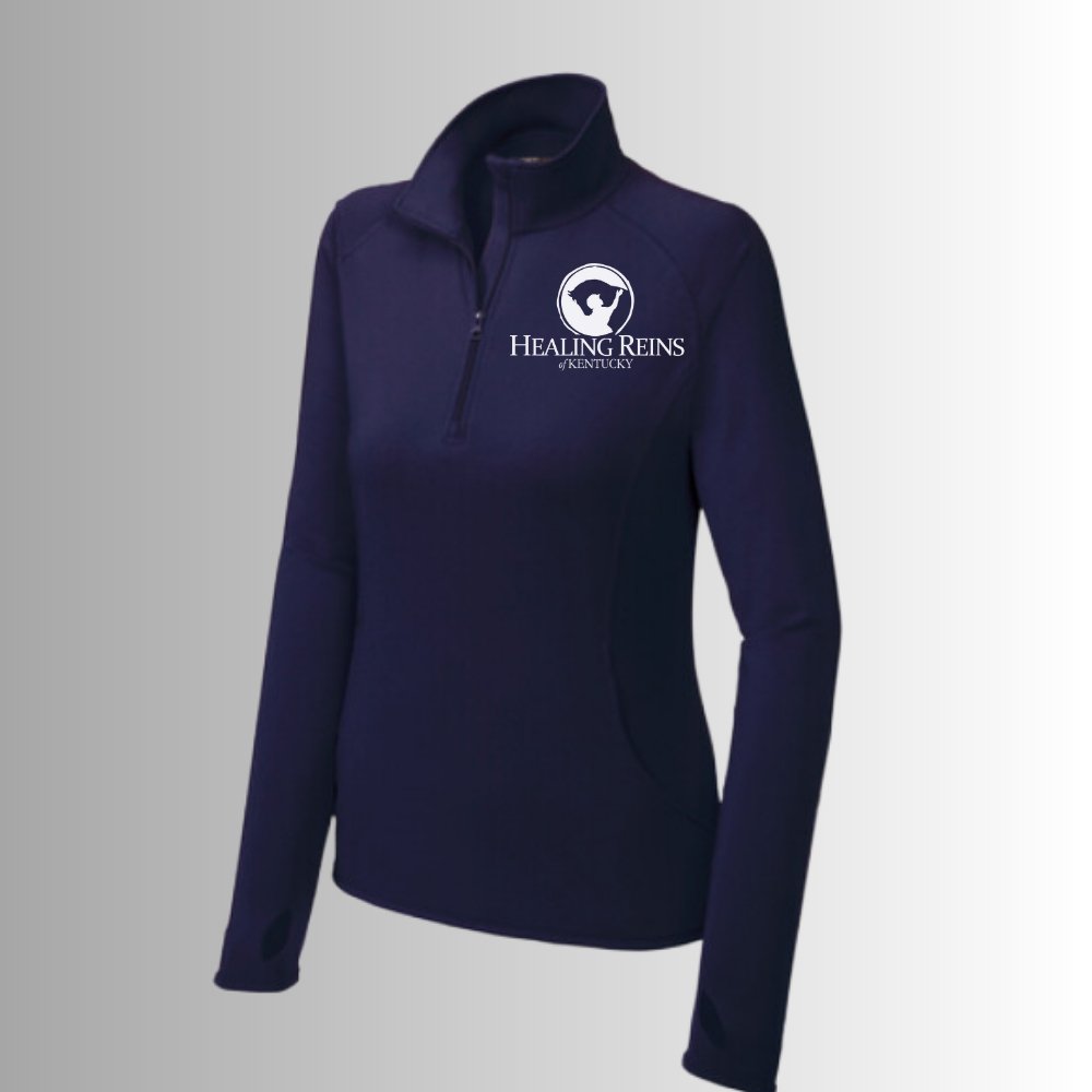 Healing Reins Women's 1/4 Zip Long Sleeve - Equiclient Apparel