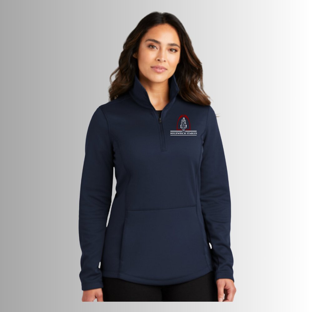 HWS Ladies Smooth Fleece 1/4 Zip - Equiclient Apparel