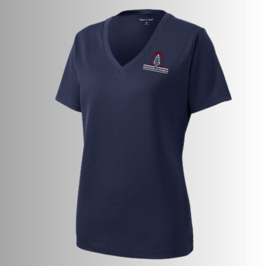 HWS Women's RacerMesh V-Neck Tee - Equiclient Apparel