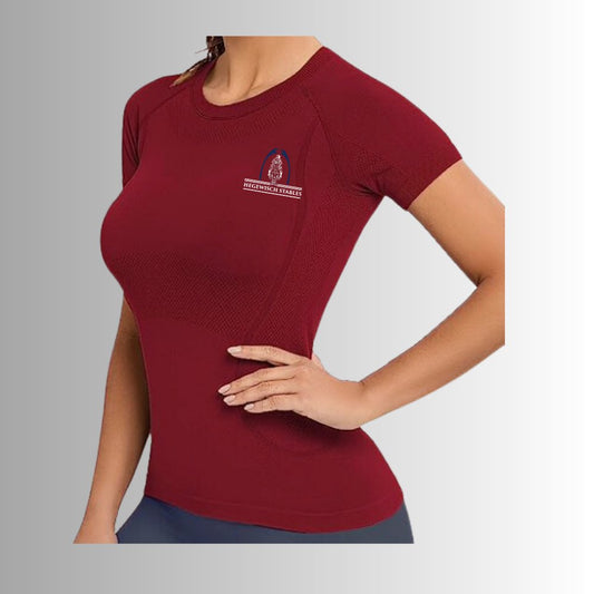 HWS Women's Seamless Athletic Shirt (short-sleeved) - Equiclient Apparel