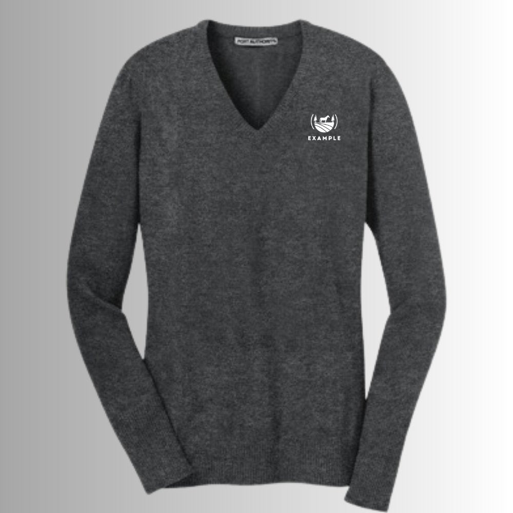 Ladies V-Neck Sweater - Equiclient Apparel