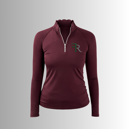 Redwood Scallop Collar Wicking Sunshirt by 70degrees.life