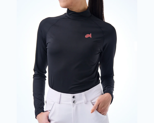 Fishy 70 Degrees Mock Neck Top