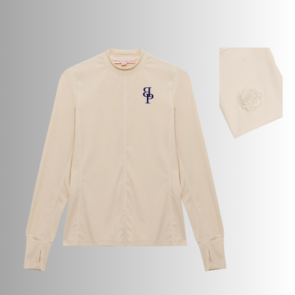 Brookside Pine HCL Cameron Rib Mock Neck Performance Top