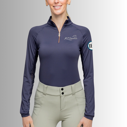 MZE Kastel Denmark Solid Long Sleeve 1/4 Zip