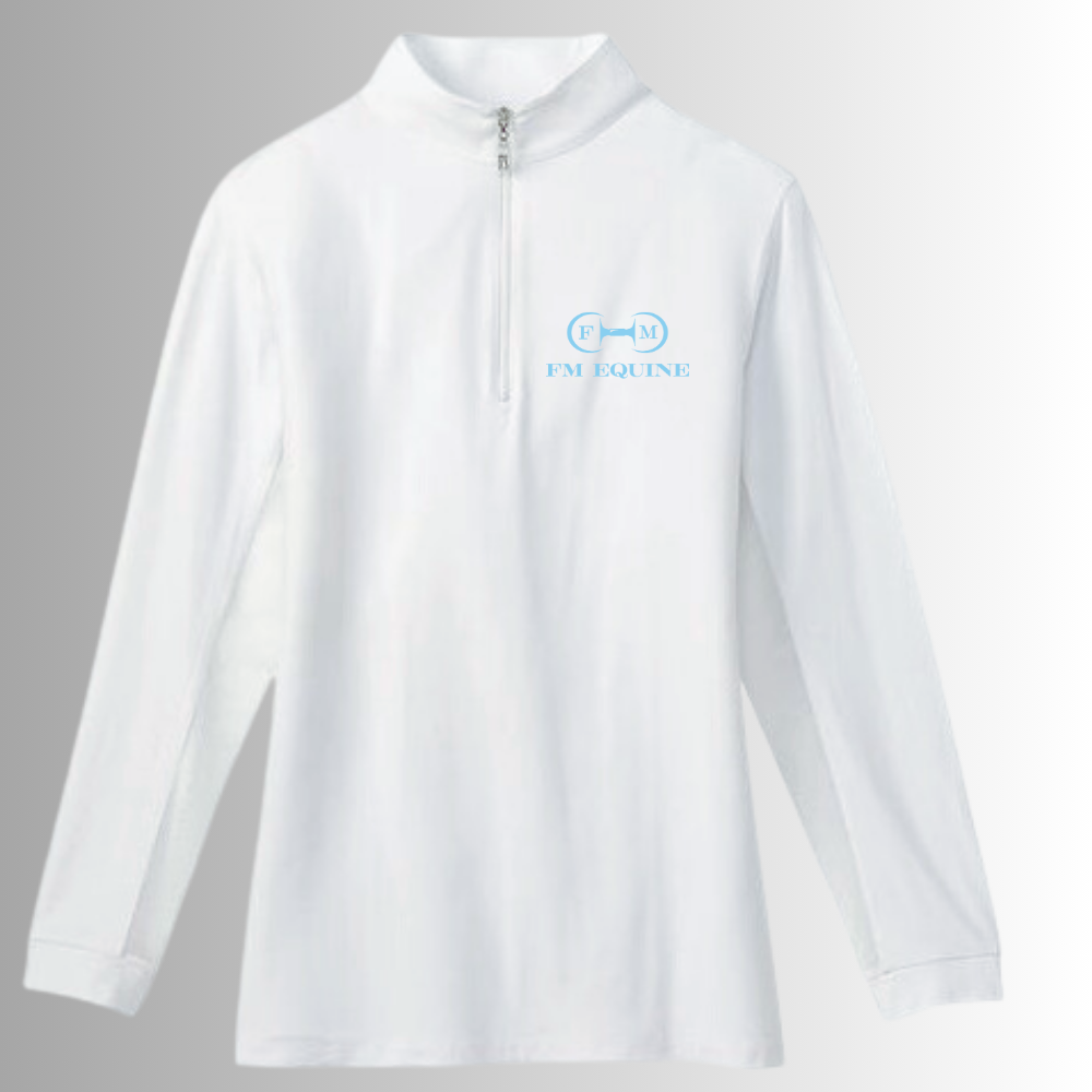 FM Equine Tailored Sportsman IceFil 1/4 Zip Long Sleeve Sunshirt