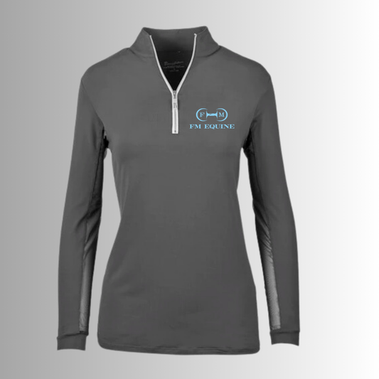 FM Equine Tailored Sportsman IceFil 1/4 Zip Long Sleeve Sunshirt
