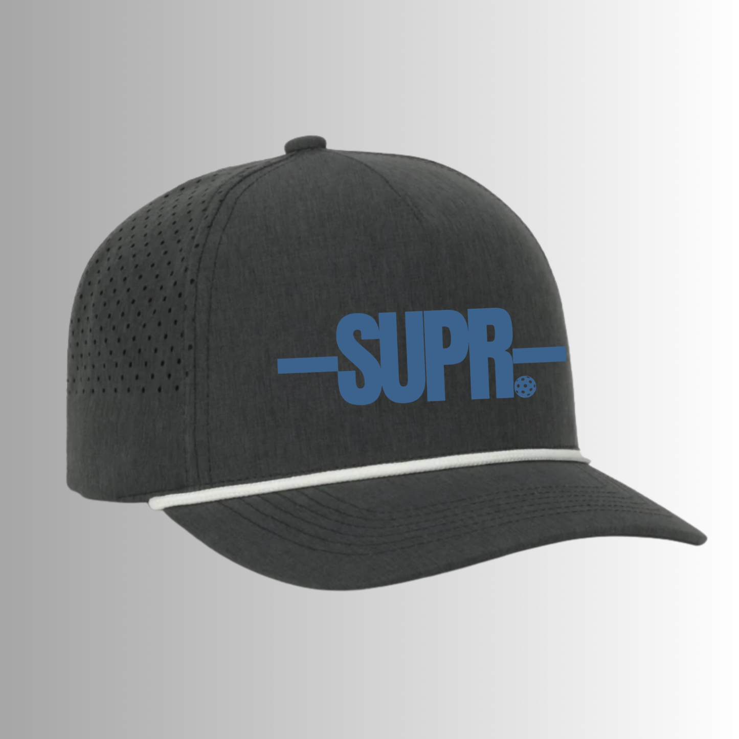 SUPR Outdoor Cap OC551PF Perforated Performance 5-Panel Hat with Cord