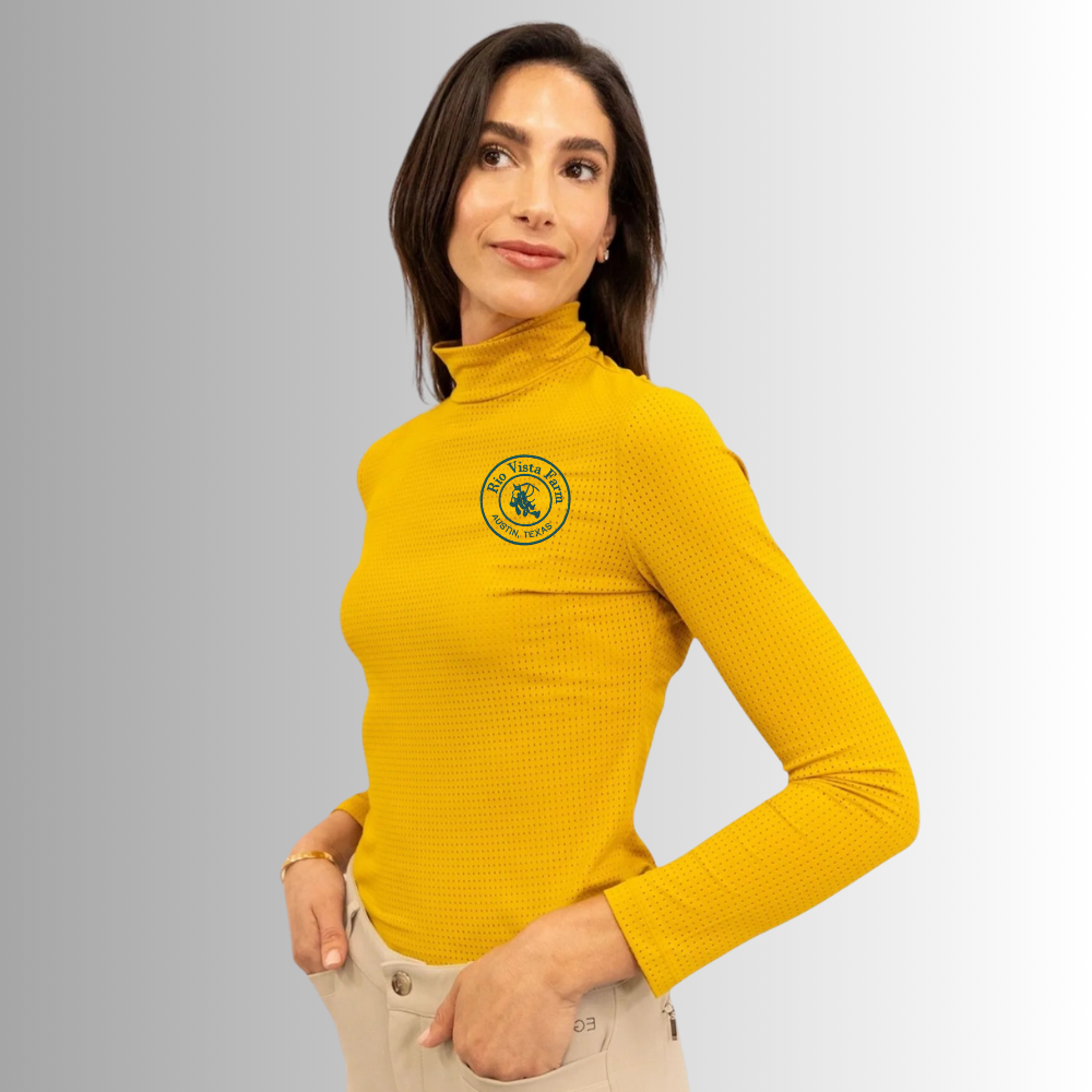 Rio Vista Equisite Alesia Perforated Mock Neck