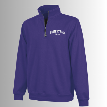 TCU Fans Charles River Crosswind 1/4 Zip Sweatshirt