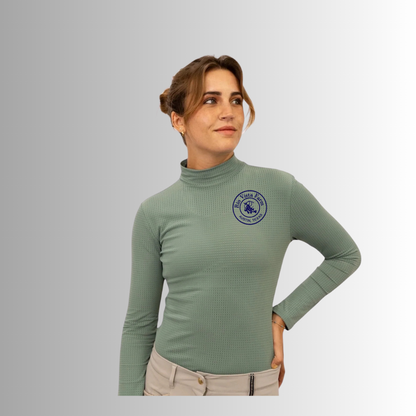 Rio Vista Equisite Alesia Perforated Mock Neck