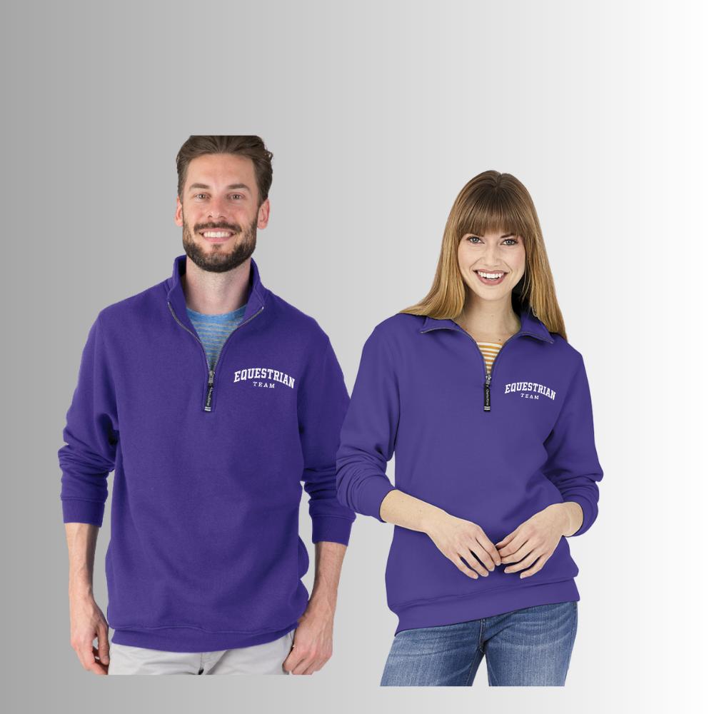 TCU Fans Charles River Crosswind 1/4 Zip Sweatshirt