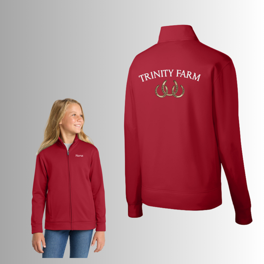 Trinity Youth Sport-Wick® Fleece Full-Zip Jacket
