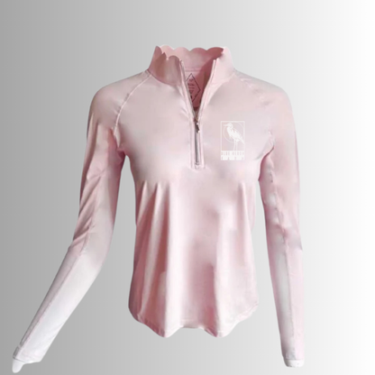 Blue Heron Scallop Collar Wicking Sunshirt by 70degrees.life