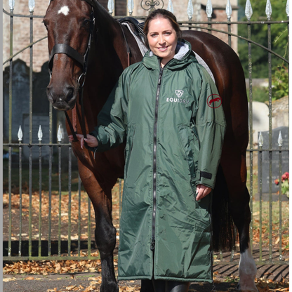 BRF Equidry Original Women's | Thick Fleece | Black Forest Green/Grey