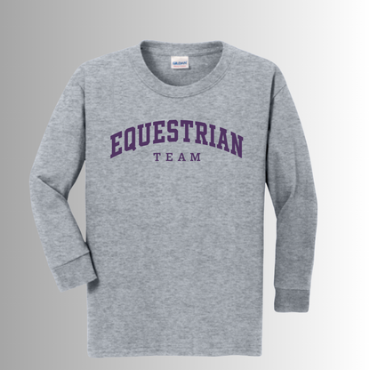 TCU Fans Youth Gildan® DryBlend® 50 Cotton/50 Poly Long Sleeve T-Shirt