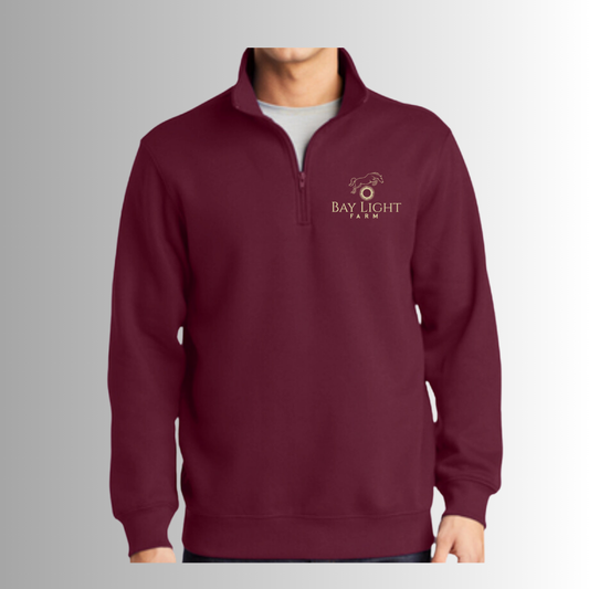 Bay Light Men's 1/4 Zip Pullover Sweatshirt
