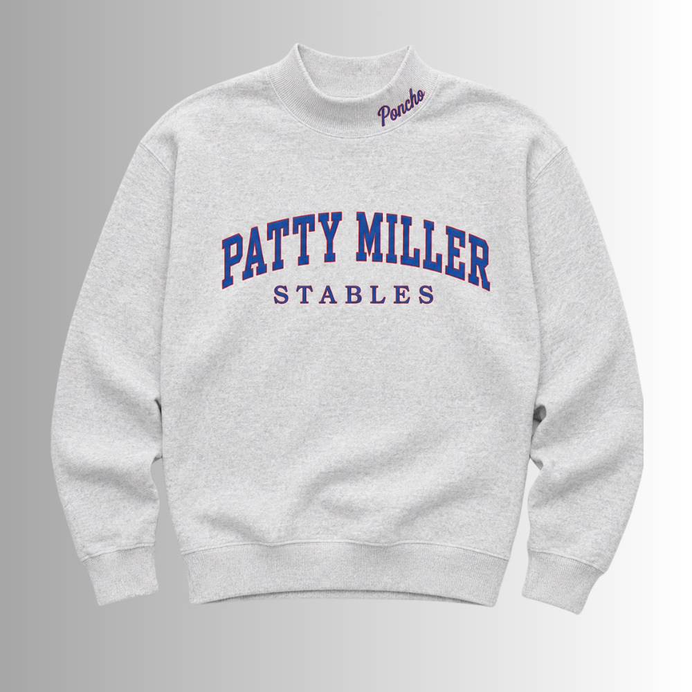 Patty Miller Mock Neck Collegiate Sweatshirt