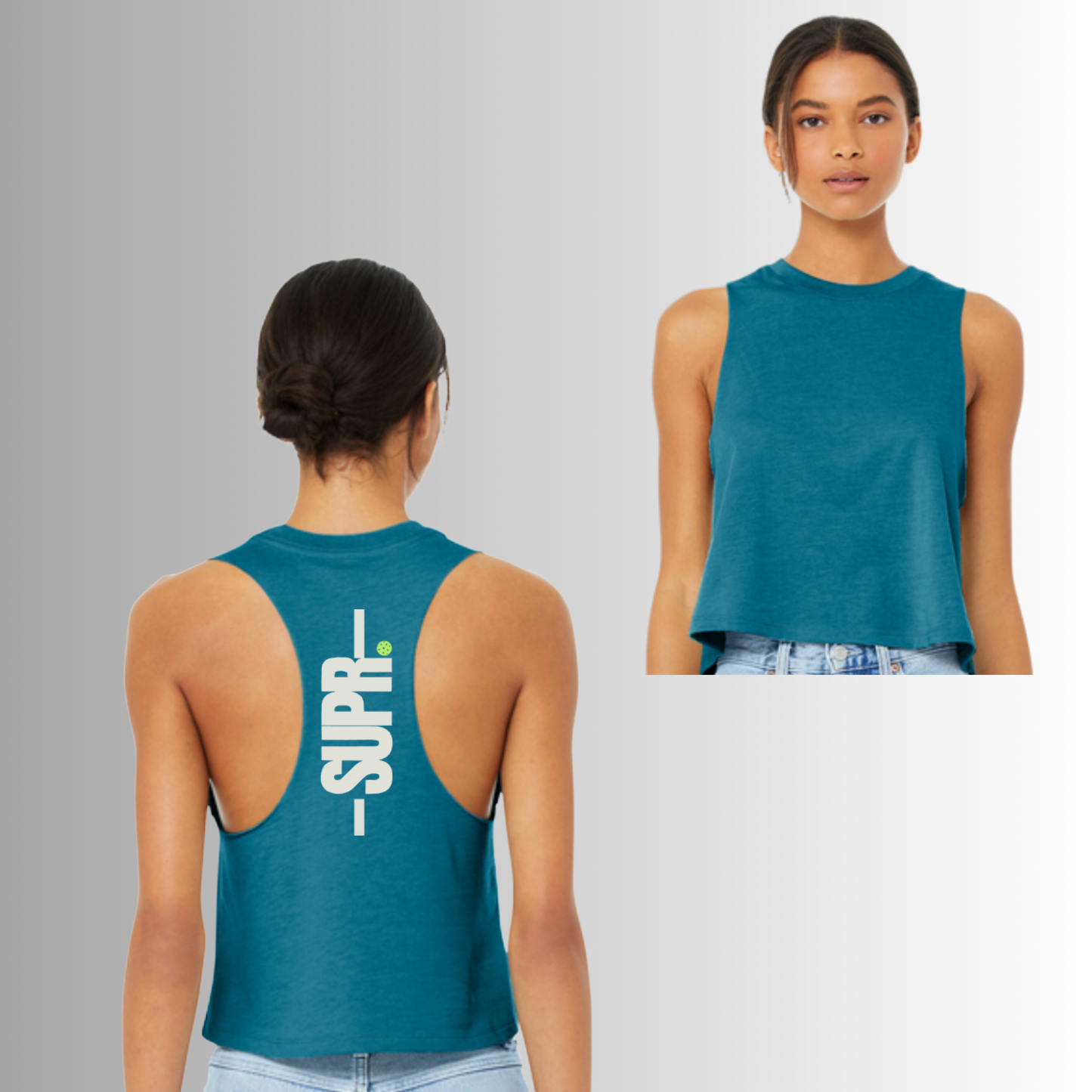 SUPR Women’s Racerback Cropped Tank
