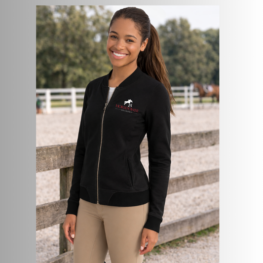 HPM Sport-Tek® Women's Lightweight French Terry Bomber
